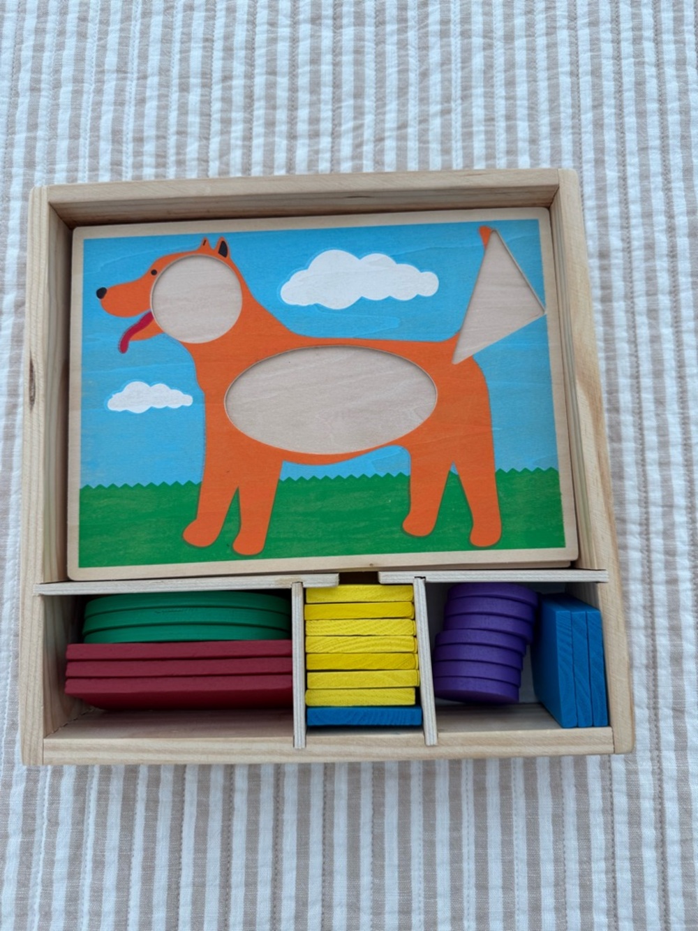 Melissa & Doug Beginner Wooden Pattern Blocks